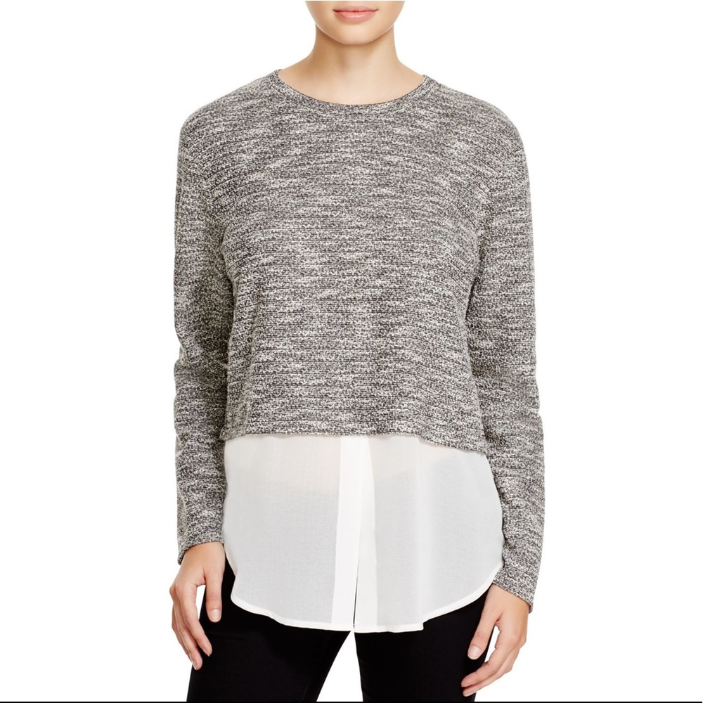 Michael Stars Chiffon Layer Sweater